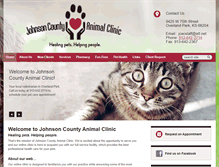 Tablet Screenshot of johnsoncountyanimalclinic.com